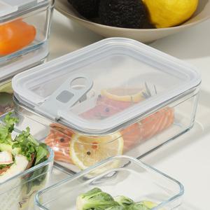 네오플램 퍼펙트씰 O 내열유리 밀폐용기 직사각 750ml