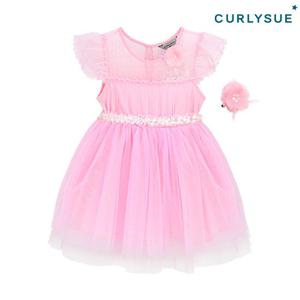 [컬리수]핑크 리즈원피스(머리핀세트) COM0GAOP02