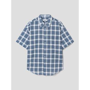 (265765CY2P) [에잇세컨즈] 라이트 코튼 반소매 체크 셔츠  블루