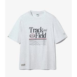 휠라 유니 트랙앤필드 그래픽 반팔티 FS2RSH2109X WTM