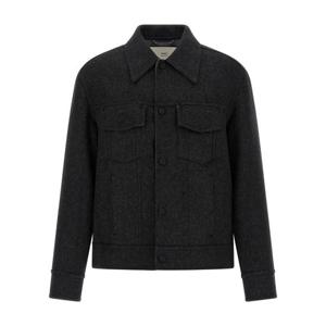 아미 울 트러커 재킷 UJK847WO0009021 ANTHRACITE DOM