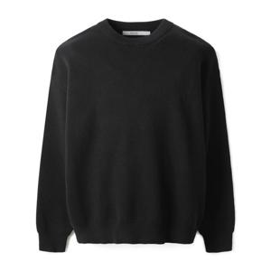 [시리즈(series)]루즈핏 블랙 맨투맨 니트(SAWAW24571BKX)