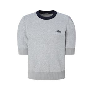 질스튜어트 뉴욕 여성 24FW 스테디셀러 그레이 로고자수 코튼혼방 반팔티셔츠 WJTS4D220G1