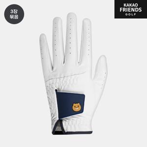 [3장패키지] 카카오프렌즈골프 라이언 테트라 합피 극세사 레인 골프장갑[화이트][남성용][왼손착용][우천시 그립력 탁월]