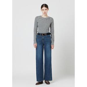 [CC콜렉트] 스트라이프 자수 티 (C253PSM024)