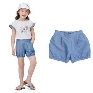 [게스키즈]샴브레이 벌룬 팬츠 (G15KAP030-T)