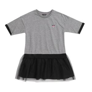 [게스키즈]샤 배색 원피스 (G13KAO010-T)