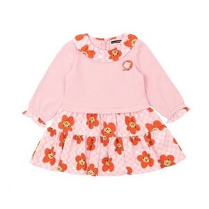 [게스키즈]체크 베어 티어드 원피스 (G32DAO030-T)