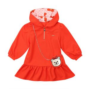 [게스키즈]베어 자갸드 원피스 (G32DAO020-T)