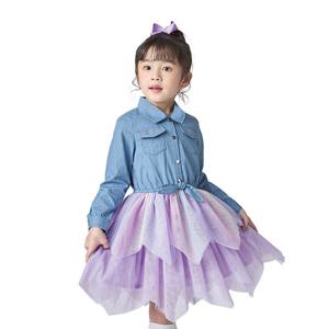 [게스키즈]청해지 멀티 샤 캉캉 원피스 (G22KAO020-T)