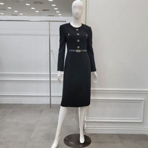 [미니멈]포멀 클래식 H라인 원피스 (MXDAWO1320 BK)_IC