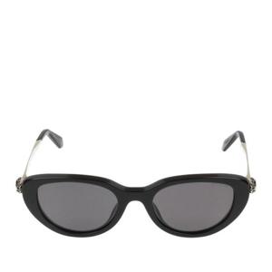 불가리 블랙 프레임 오벌 렌즈 풀 림 선글라스 BV40067I 01a