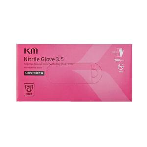 KM 식품용 니트릴 장갑 3.5g 200매 식품용장갑 일회용장갑 다용도장갑 푸드글러브 주방용품 위생장갑 니트