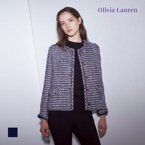 [올리비아로렌] 프린지 트위드 자켓_VOCFU5W9311