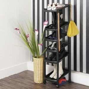 조립식 다용도 키다리신발장 6단(소형) 신발 정리 정돈 공간 조립 간편 이동 디자인 활용 아이디어