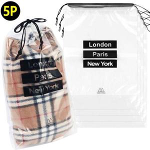 5P 여행용 투명 파우치 캐리어파우치 여행용파우치 캐 정리가방 트래블파우치 캐리어 여행용파우치