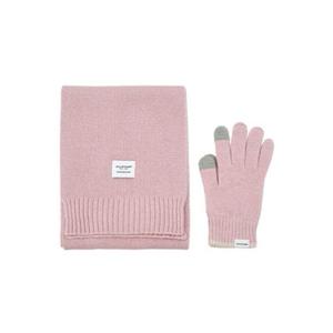 [질스튜어트 핸드백] JAMU5F501 [머플러+장갑세트][GIFT포장]핑크 멜란지 울캐시미어혼방 머플러장갑세트