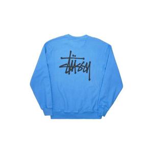 스투시 베이직 스투시 피그먼트 다이드 크루넥 블루 1914879PBlue