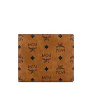 엠씨엠 여성 베이지 캔버스 프린티드 카드 지갑 MXSFATA04 CO