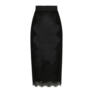 돌체앤가바나 새틴 미디 스커트 F4BHCTGDBUR