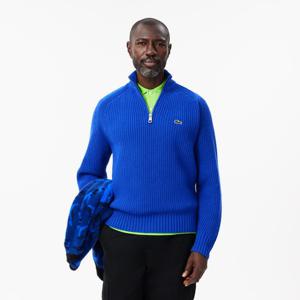 [라코스테공식] 남성 립 조직 반집업 풀오버 AH3134-54N HJM