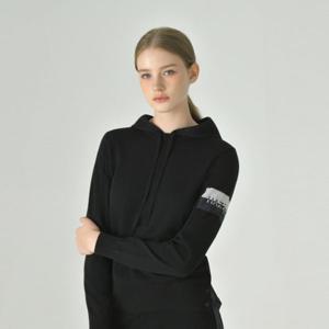 [헤지스골프][BEST]여성 홑겹 울 후디 니트(HWSW5D712BK)