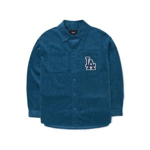 MLB긴팔티 PQJ 3AWSB0226-07BLD 베이직 미디움로고 코듀로이 오버핏 셔츠 LA다저스