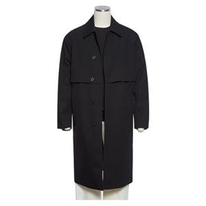 [레노마캐주얼]F/W 블랙 오버핏 발마칸 트렌치 코트 RPKMBH01A