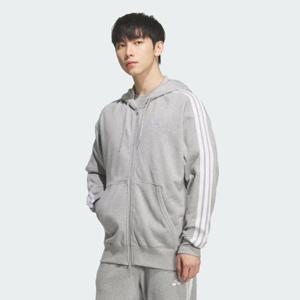 아디다스 에센셜+ 루즈 핏 3S 프렌치 테리 풀집 후디 KF3709