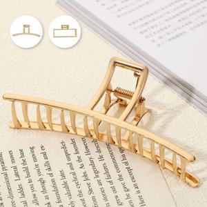 메탈 사각 일자형 헤어핀 중단발머리 올림머리 집게핀