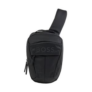 [휴고보스] FW25 남성 톤온톤 로고 슬링백 50548087 001