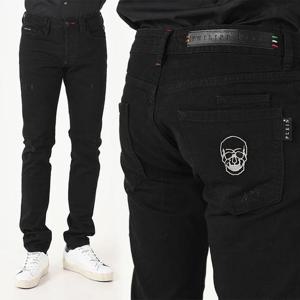 필립플레인 스컬 슈퍼 스트레이트컷 진 블랙 MDT2237 PDE004N 02PA