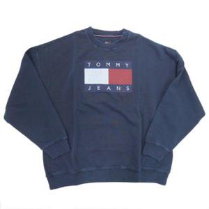 TOMMY HILFIGER 타미힐피거 JEANS FLAG CREW NECK (DW18623-C1G) (타미 진스 플래그 크루넥 맨투맨)