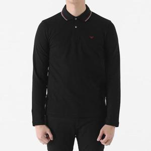 알마니 엠포리오 PK 긴팔티셔츠 블랙 8N1FB5 1JPTZ 0999