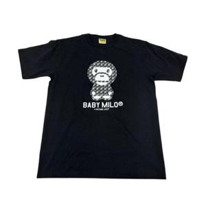 베이프 스타 하운즈투스 베이비 마일로 티셔츠 블랙 그레이 0ZXTEMX10007N BKK