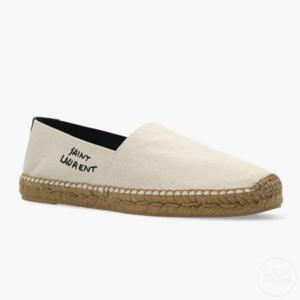 생로랑 자수 로고 남성 에스파듀 슬립온 605951 1P210 9380