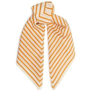 토템 스트라이프 실크 스카프 오렌지 222-852-217