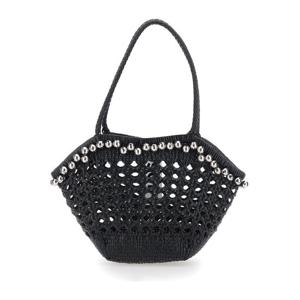 오소이 비즈 핸들 위빙 오픈워크 숄더백 25SB06003291 BELLBLAC