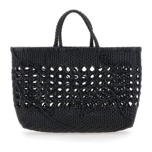 오소이 위빙 텍스처 오픈 탑 비스킷 토트백 25SB06005001 BLACK