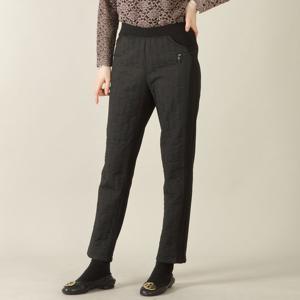 애비뉴투지 엄마옷 누빔 퀼팅 패딩 기모배색 허리밴딩 겨울 일자 바지 P12516