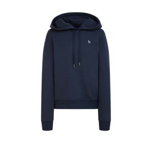 헤지스 여성 24FW 기모 네이비 로고자수 후드 티셔츠 WSTS4D900N2