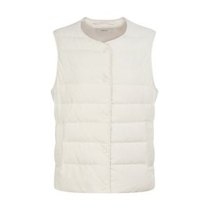 헤지스 여성 24FW 가격인하구스다운 아이보리 숏 경량다운 베스트 WSJU4D929IV