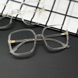 패션 투명 왕 뿔테