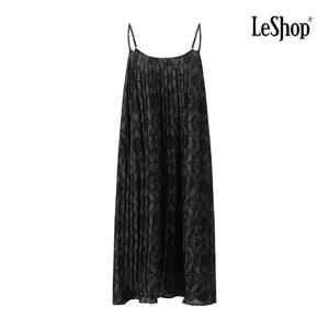 [르샵]나염 플리츠 뷔스티에 원피스 (BP7OP026A)