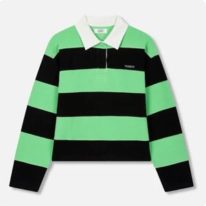 [톰보이]크롭 럭비 카라 맨투맨 9105322111