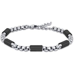 [마션틴트(잡화)][루카바라] Luca Barra 이태리 남녀공용 스틸 체인팔찌 BA1289