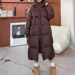 [올리비에스클로젯]오버핏 투웨이 집업 후드 롱패딩_O2512PD013D