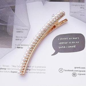 똑딱핀 커브큐빅진주핀 머리핀 헤어악세사리 헤어핀 진주핀 헤어악세