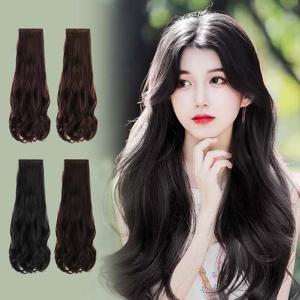 여성가발 롱 헤어피스 웨이브 3개입 부분가발