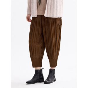 [플리츠미][플리츠미] 자가드 퀼팅 포켓 하렘 팬츠_PPPTW025009